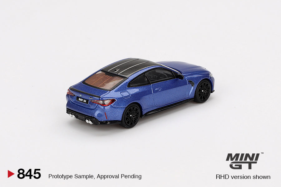 MINI GT #845 1/64 BMW M4 Competition (G82) Portimao Blue (RHD)