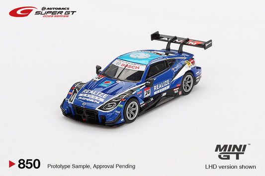 MINI GT #850  "Nissan Z GT500 #24 ""REALIZE CORPORTATION ADVAN Z""     KONDO RACING 2023 SUPER GT SERIES / SUPER GT