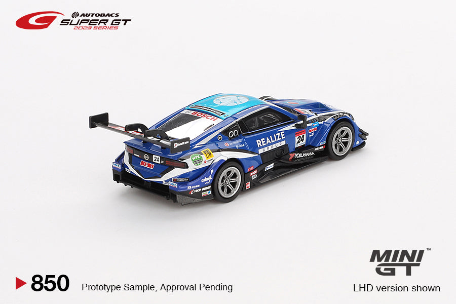 MINI GT #850 "Nissan Z GT500 #24 ""REALIZE CORPORTATION ADVAN Z"" KONDO RACING 2023 SUPER GT SERIES / SUPER GT