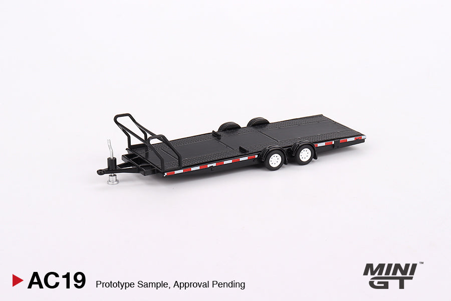 * PRE ORDER * MINI GT #AC19 Car Hauler Trailer Type B Black