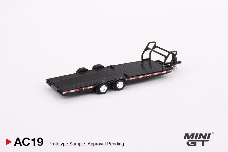 * PRE ORDER * MINI GT #AC19 Car Hauler Trailer Type B Black