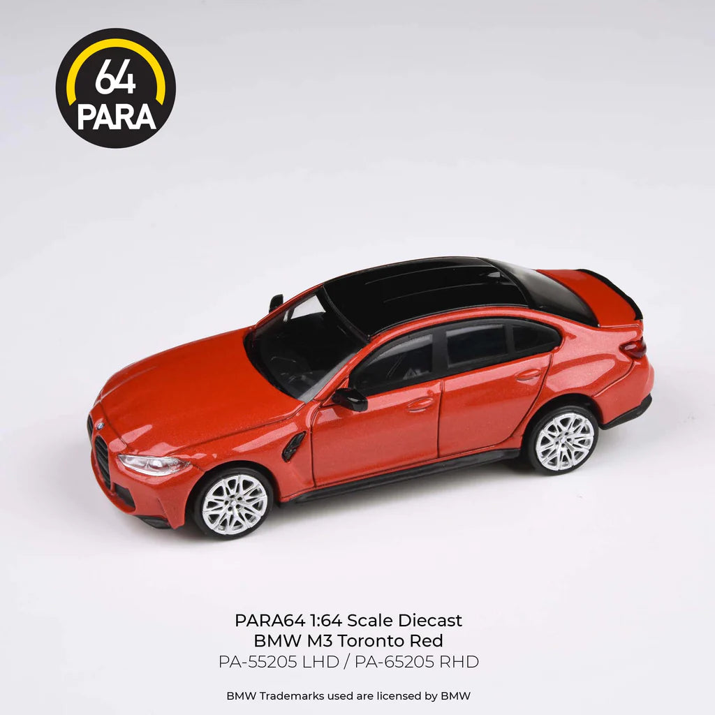 PARA 64 1/64 BMW M3 G80 Toronto Red - RHD