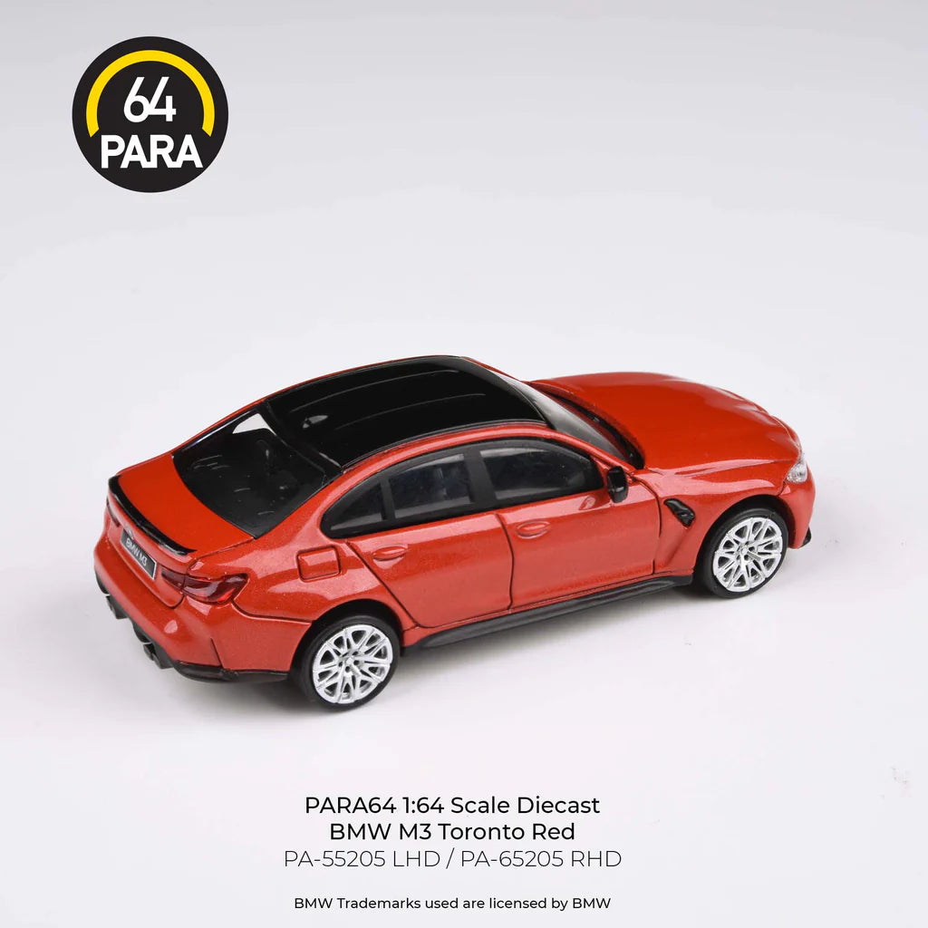 PARA 64 1/64 BMW M3 G80 Toronto Red - RHD