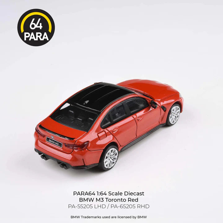 PARA 64 1/64 BMW M3 G80 Toronto Red - RHD