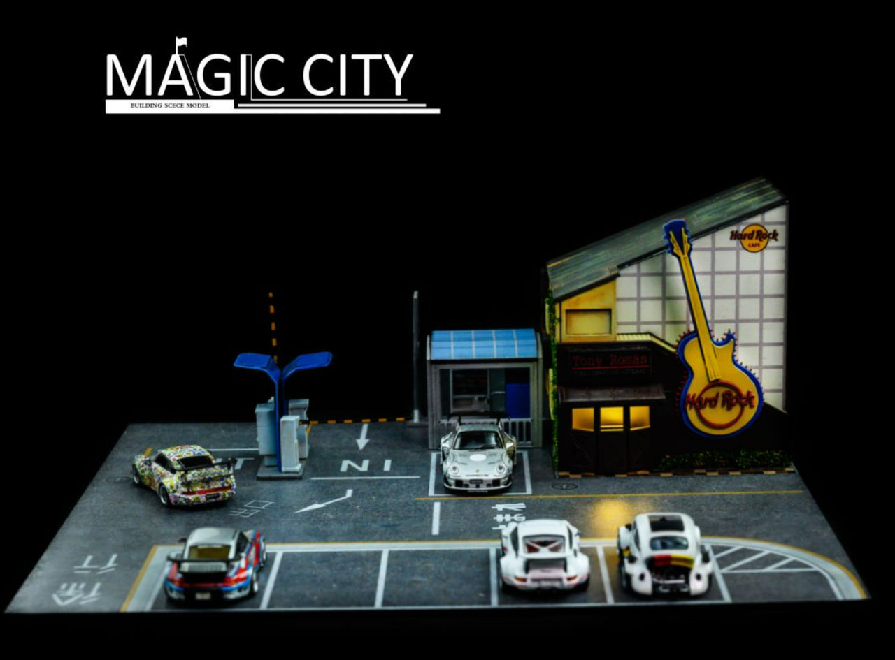 Magic City 1/64 RWB Roppongi Annual Gathering Hard Rock Restaurant Diorama 110030