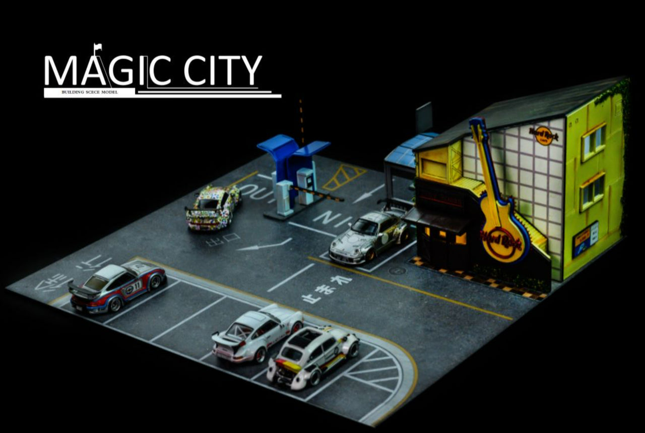 Magic City 1/64 RWB Roppongi Annual Gathering Hard Rock Restaurant Diorama 110030