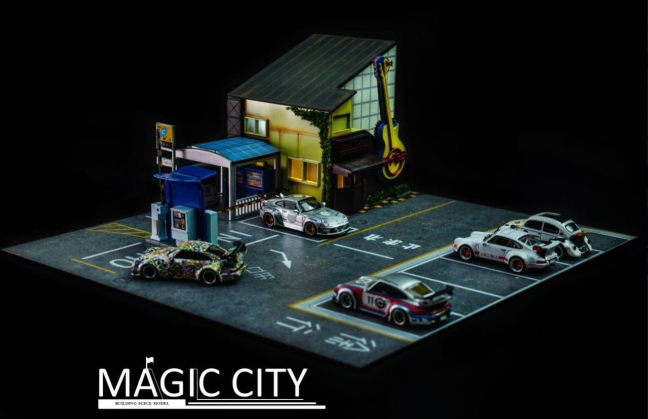 Magic City 1/64 RWB Roppongi Annual Gathering Hard Rock Restaurant Diorama 110030