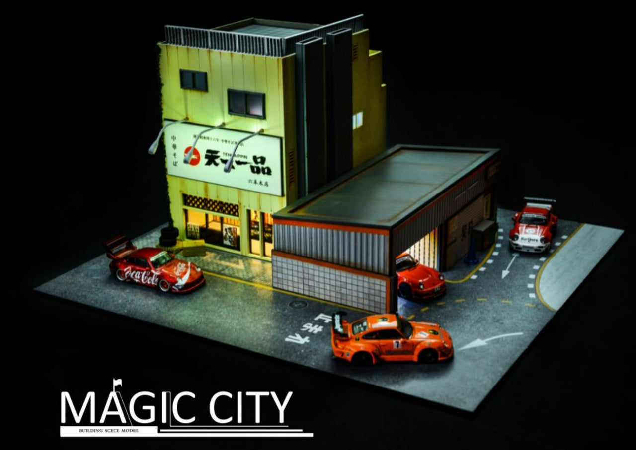 Magic City 1/64 RWB Roppongi Annual Gathering, Contract Office & Tenkaippin Ramen Shop Diorama 110032