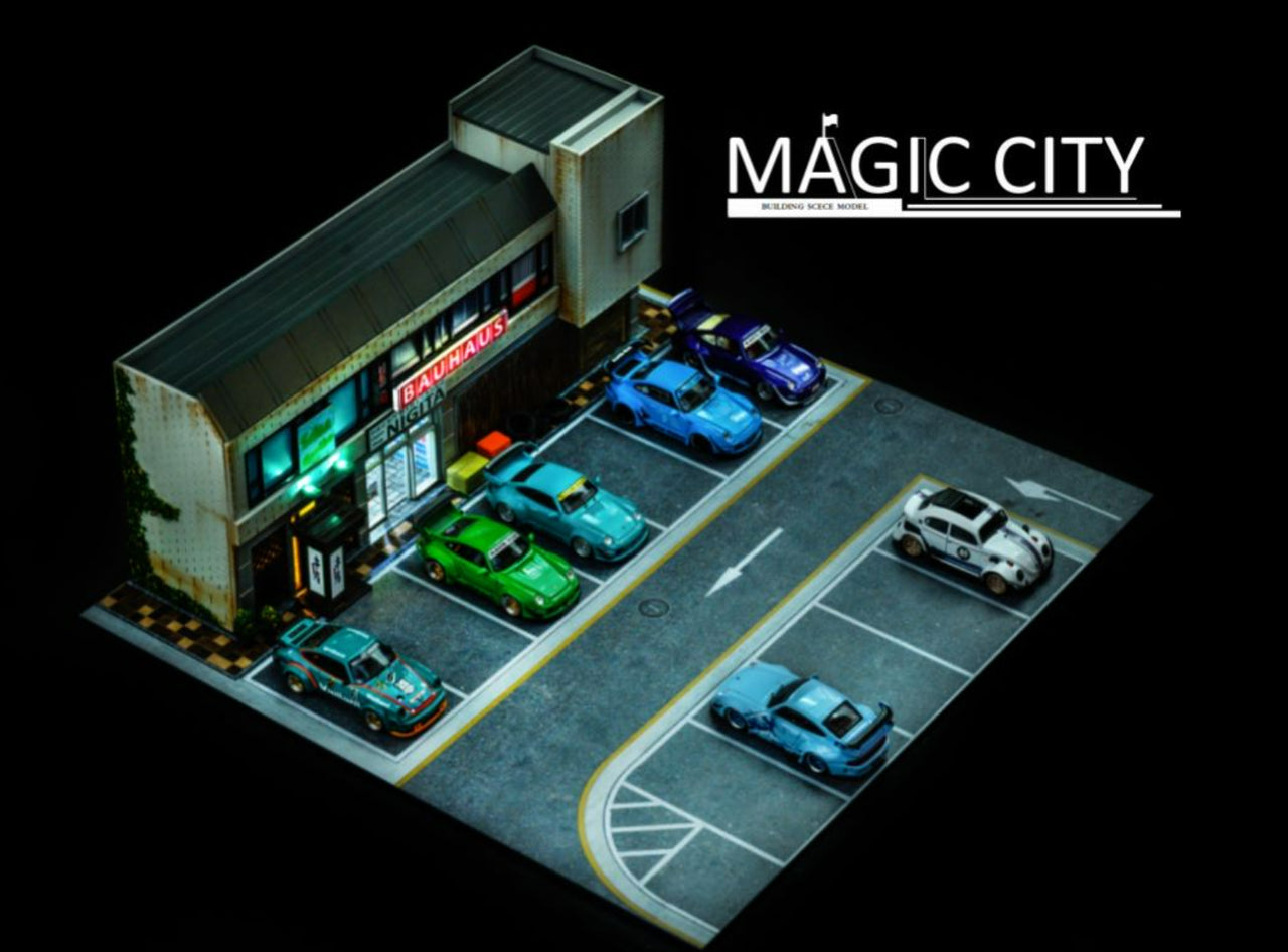 Magic City 1/64 RWB Roppongi Annual Gathering Nigita Beverage Store Diorama 110033