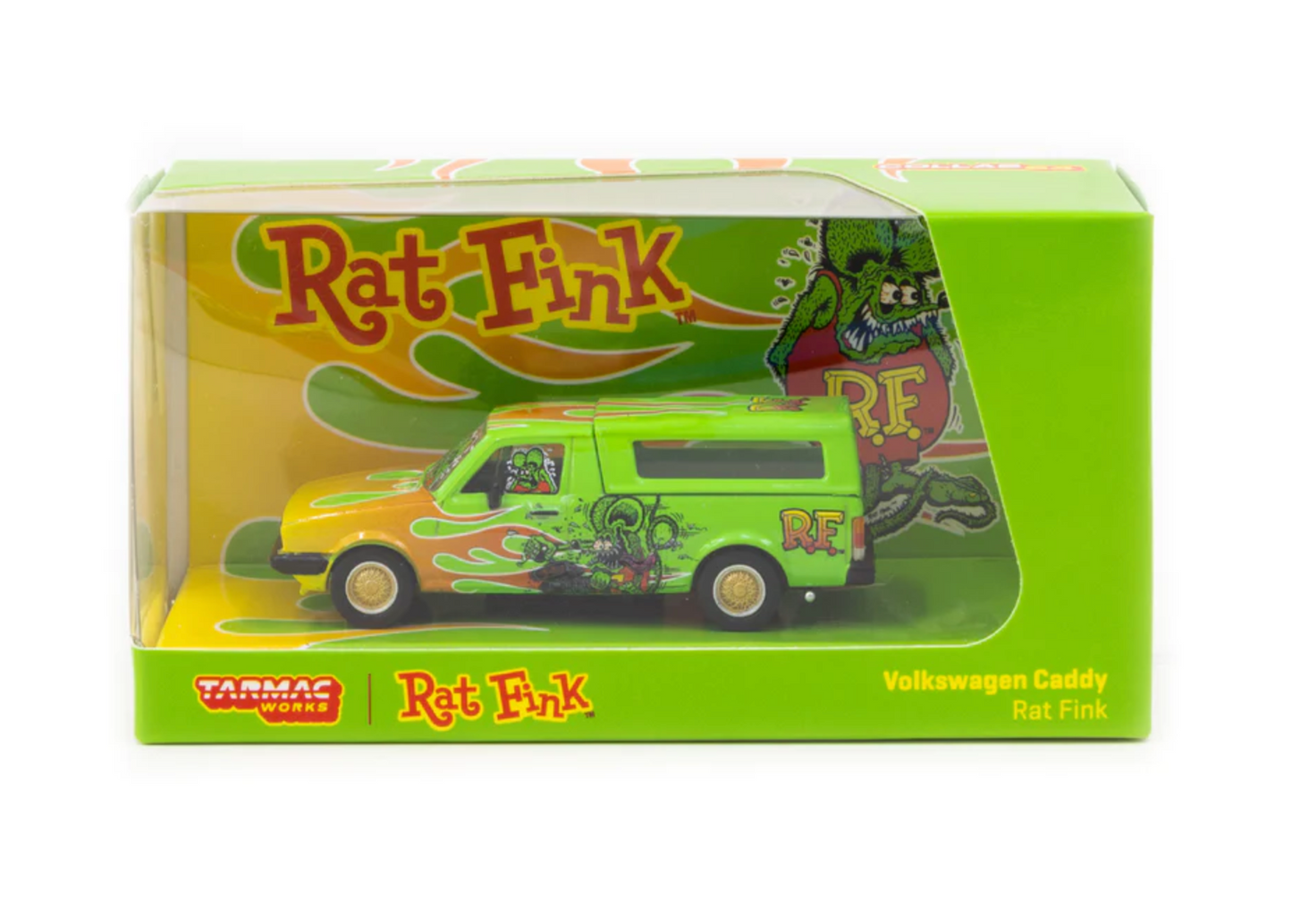 Schuco X Tarmac Works 1/64 Volkswagen Caddy - Rat Fink - COLLAB64