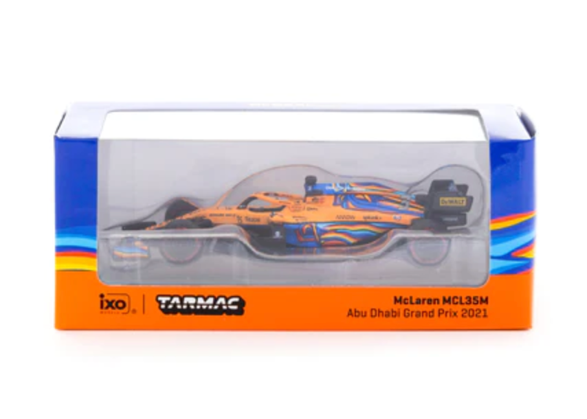 Tarmac Works 1/64 McLaren MCL35M Abu Dhabi Grand Prix 2021 Daniel Ricciardo #3 - GLOBAL64