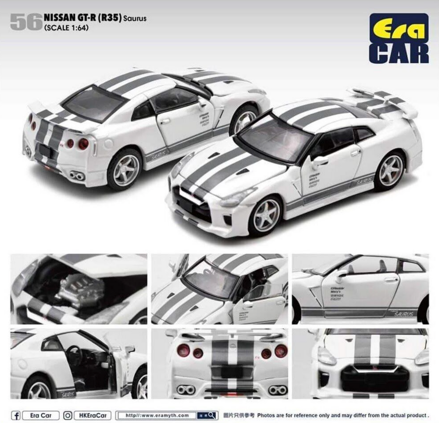 ERA CAR #56 1/64 Nissan GTR-R (R35) Saurus