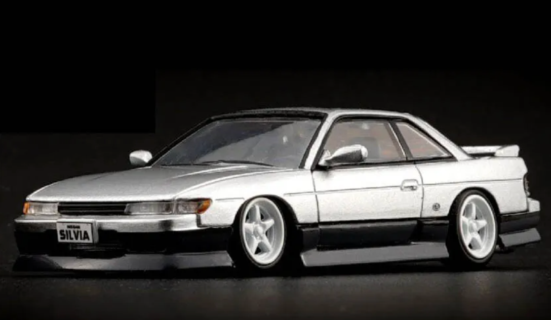 BM CREATION 1/64 NISSAN SILVIA S13 SILVER/GREY (RHD)