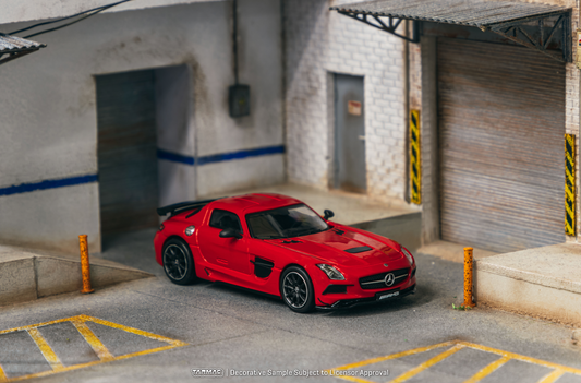 TARMAC WORKS 1/64 MERCEDES BENZ SLS AMG COUPE BLACK SERIES RED - CHINA EXCLUSIVE