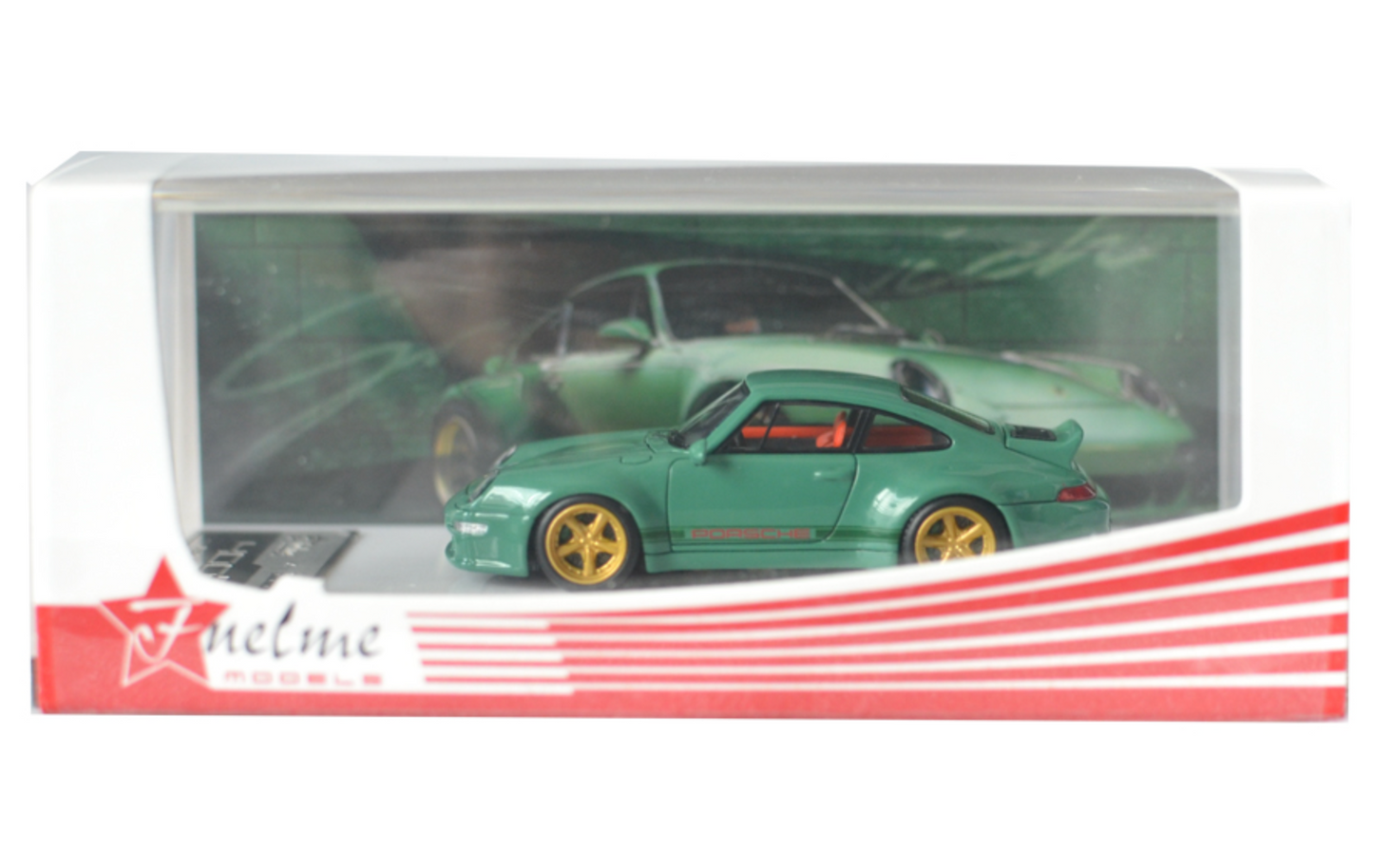 Fuel Me 1/64 GUNTHER WERKS 400R (993) GREENWICH OLIVE