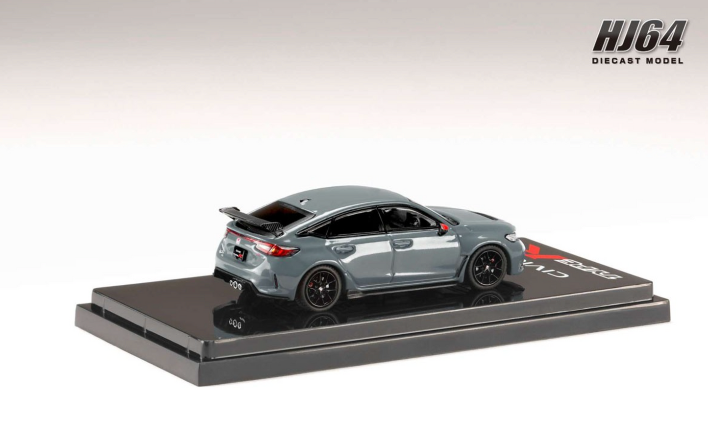 Hobby Japan 1/64 Honda Civic Type R (FL5) w/Genuine Options Parts Sonic Gray Pearl HJ642063GM