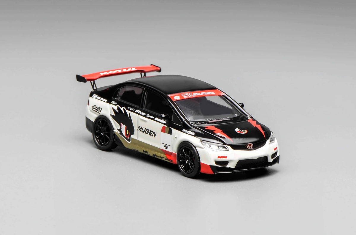MOTORHELIX 1/64 HONDA CIVIC TYPE R (FD2) MUGEN LIVERY WHITE M65406