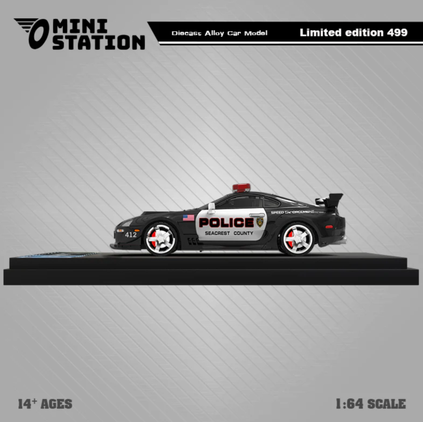 Mini Station 1:64 Toyota Supra A80z GTA Police car