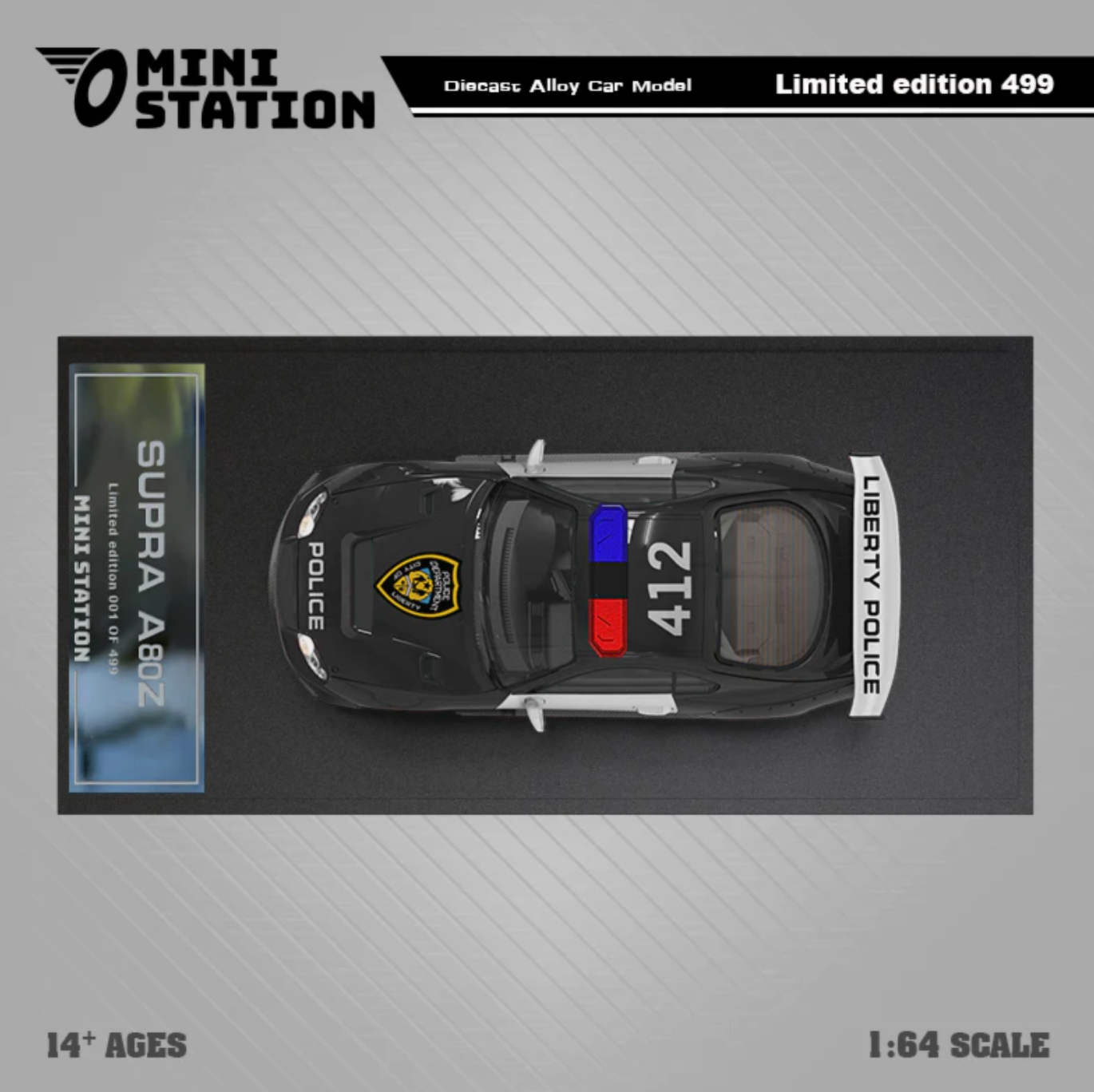 Mini Station 1:64 Toyota Supra A80z GTA Police car