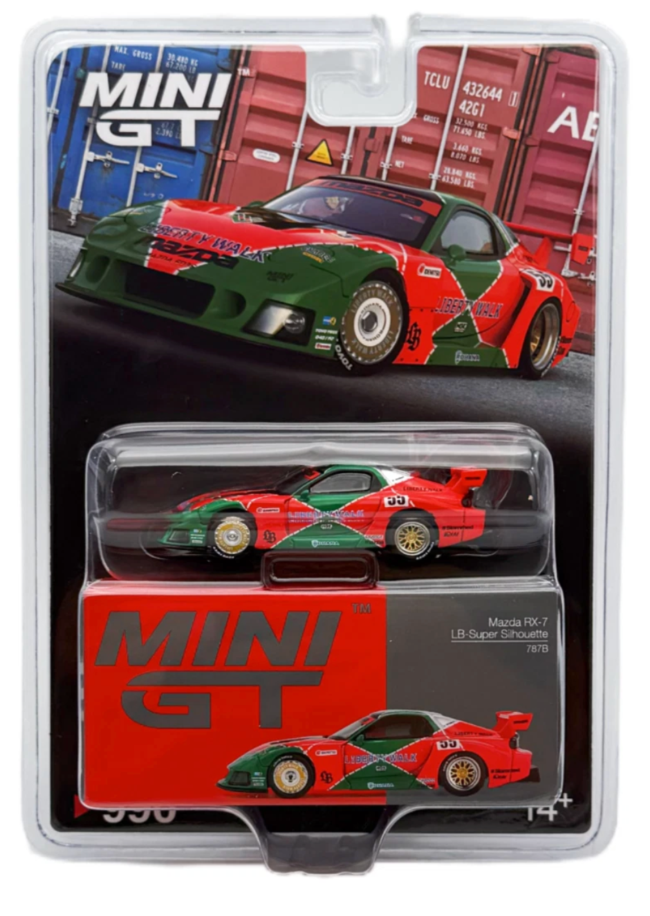 MINI GT #990 1/64 Mazda RX-7 LB-Super Silhouette 787B - BLISTER