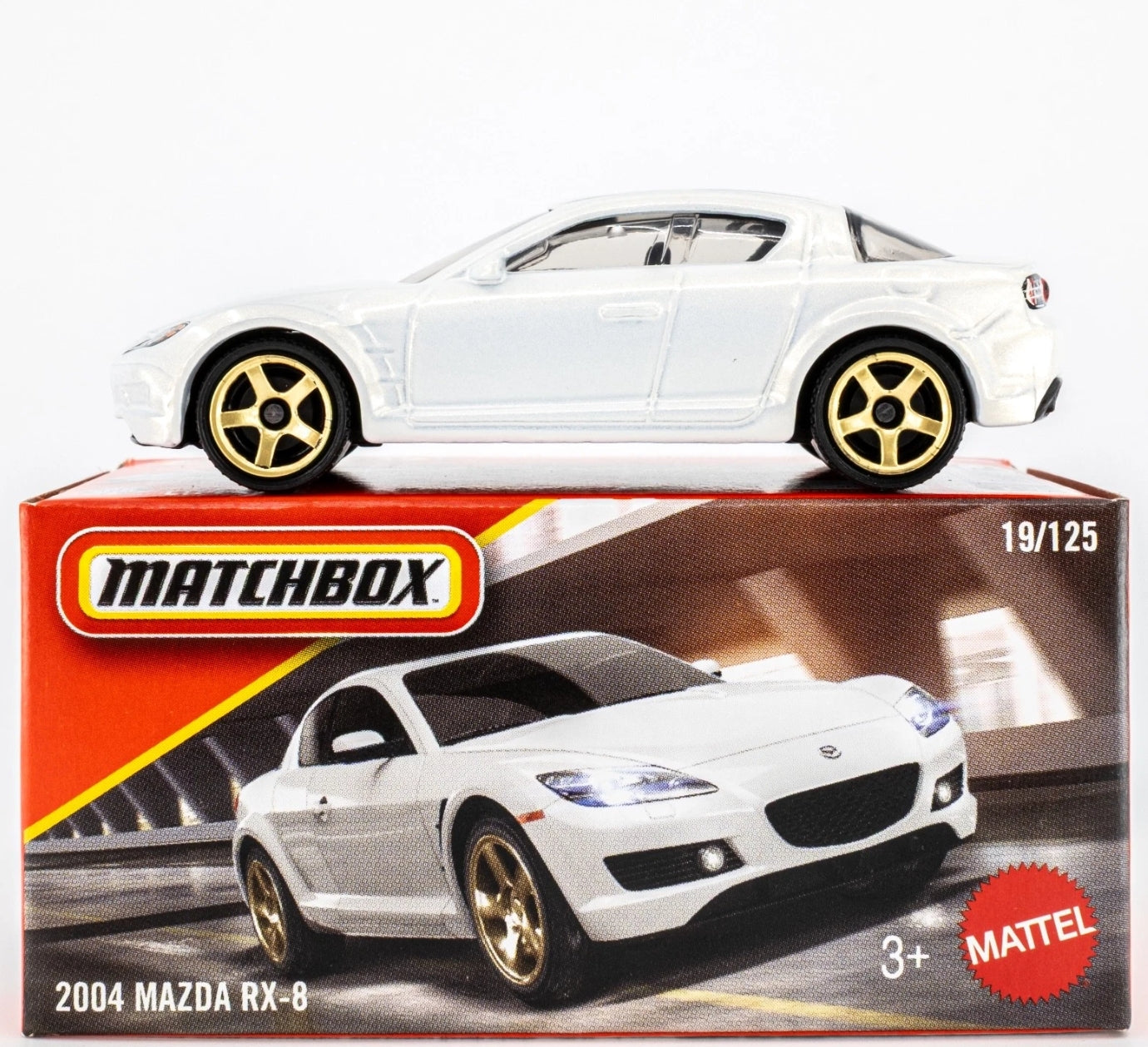 Matchbox 1/64 2004 MAZDA RX-8 WHITE *BOX*