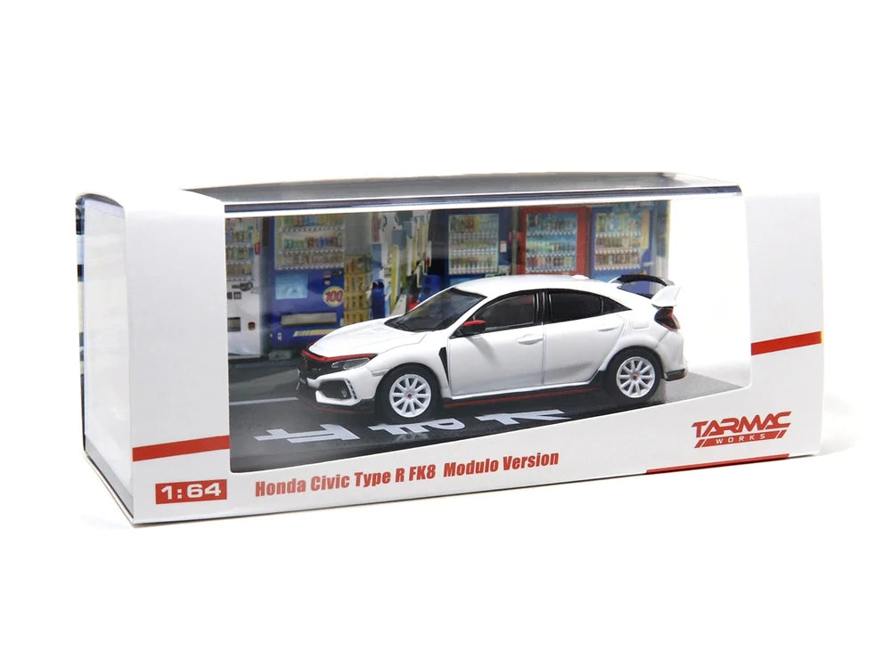 Tarmac Works 1/64 Honda Civic Type R FK8 Modulo Version - White
