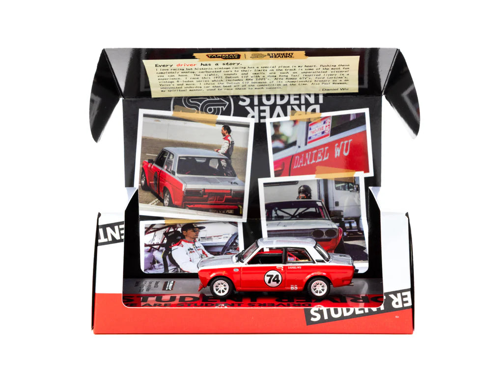 Tarmac Works 1/64 Datsun 510 Trans-Am B-Sedan 2.5 Challenge 2023 Daniel Wu - HOBBY64