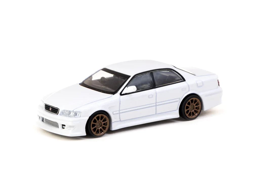 Tarmac Works 1/64 VERTEX Toyota Chaser JZX100 White Metallic - Lamley Special Edition - GLOBAL64