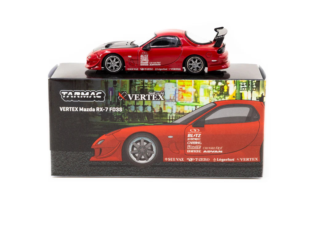 Tarmac Works 1/64 VERTEX Mazda RX-7 FD3S Red - GLOBAL 64