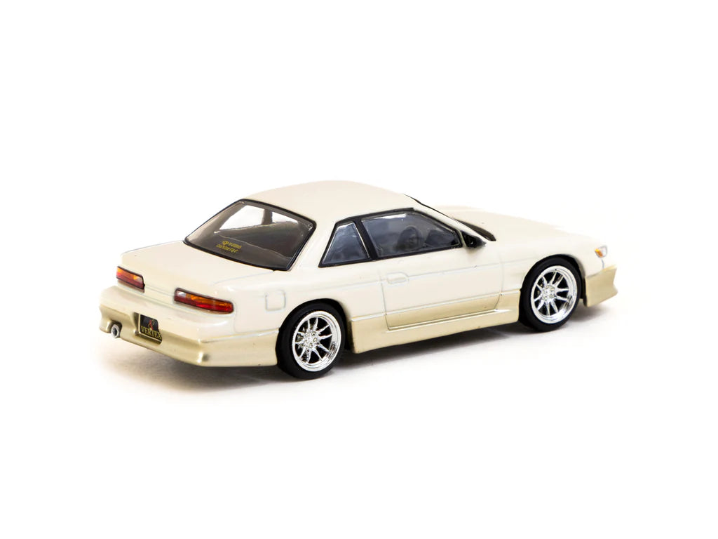 Tarmac Works 1/64 VERTEX Nissan Silvia S13 White / Gold - Lamley Special Edition - GLOBAL64