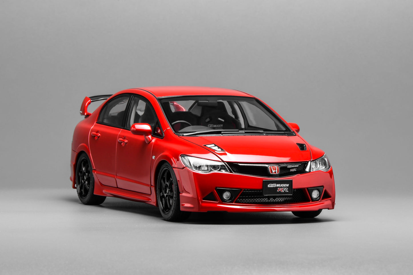 MOTORHELIX 1/18 Honda Civic Type R(FD2)MUGEN RR Diecast Model. M85415 Milano Red