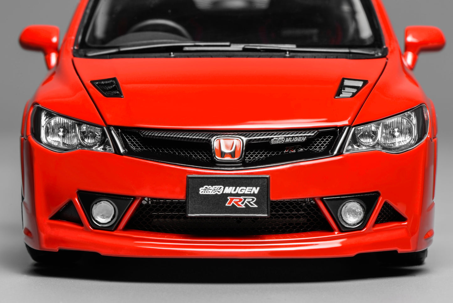 MOTORHELIX 1/18 Honda Civic Type R(FD2)MUGEN RR Diecast Model. M85415 Milano Red