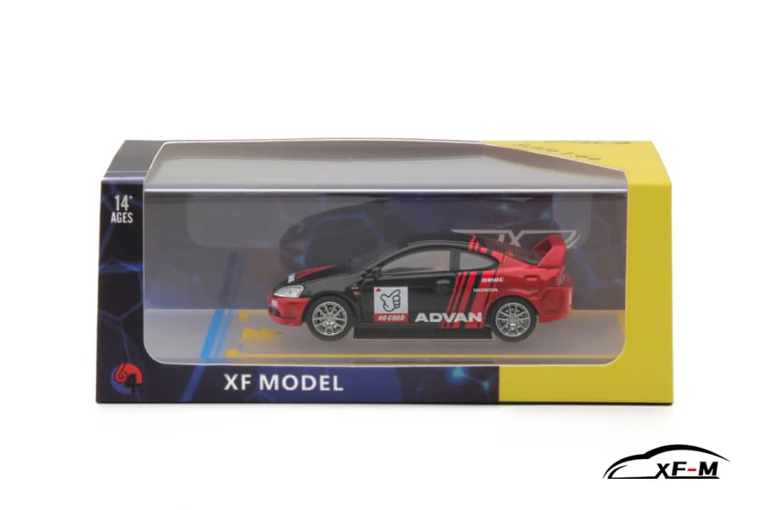 XF Model 1/64 Honda Integra (DC5) 4th Gen in No Good Racing Advan Livery