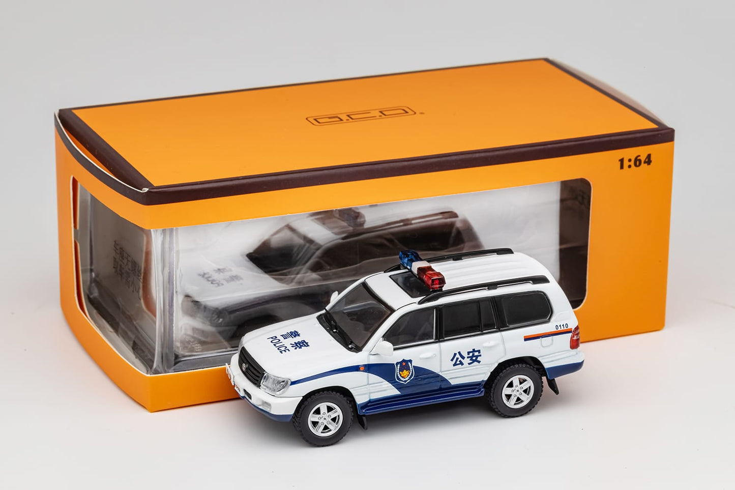 GCD 1/64 TOYOTA LC100 LHD Police car KS-023-298