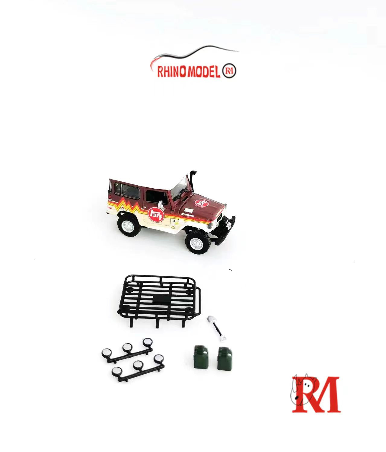 Rhino Model RM 1/64 Diecast Model Land Cruiser FJ40 (J40/LC40) Off-Road Version