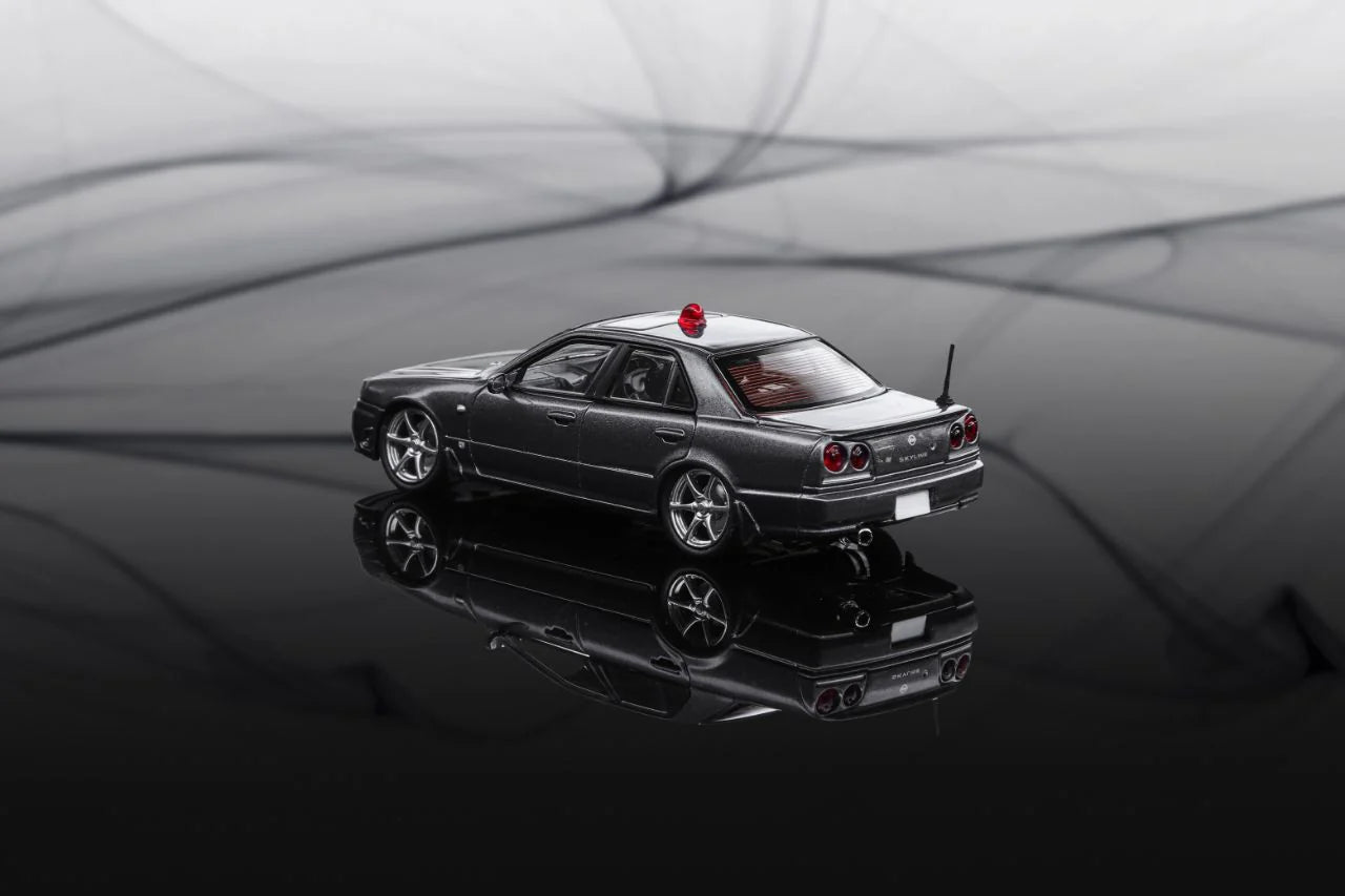 Mortal 1/64 Nissan Skyline ER34 25GT Police Car Grey