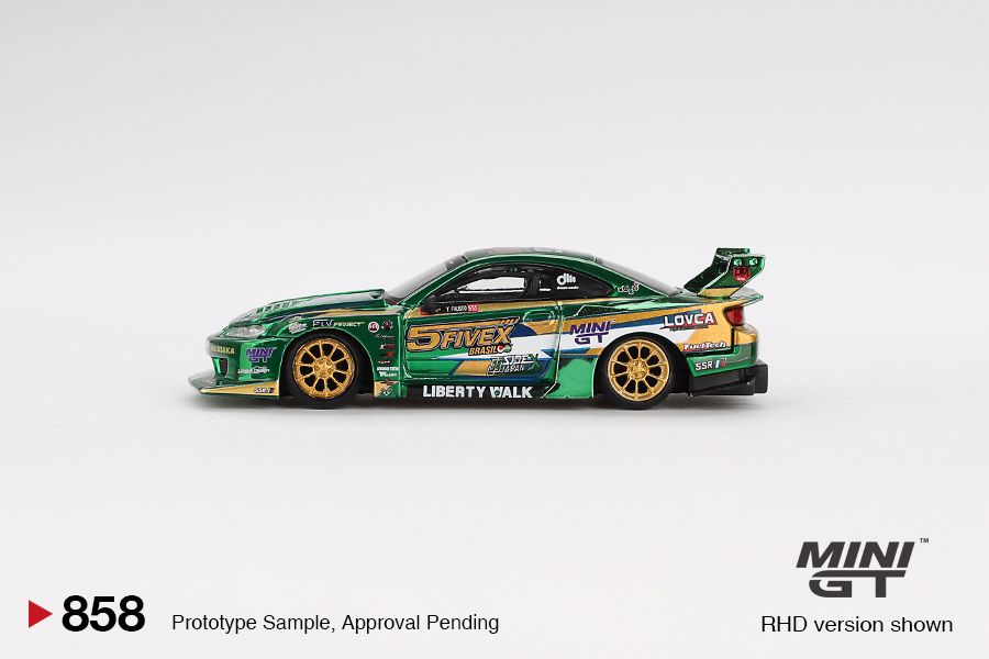 MINI GT #858 1/64 Nissan LB-Super Silhouette S15 SILVIA LBWK 2024 Fausto Racing (RHD)