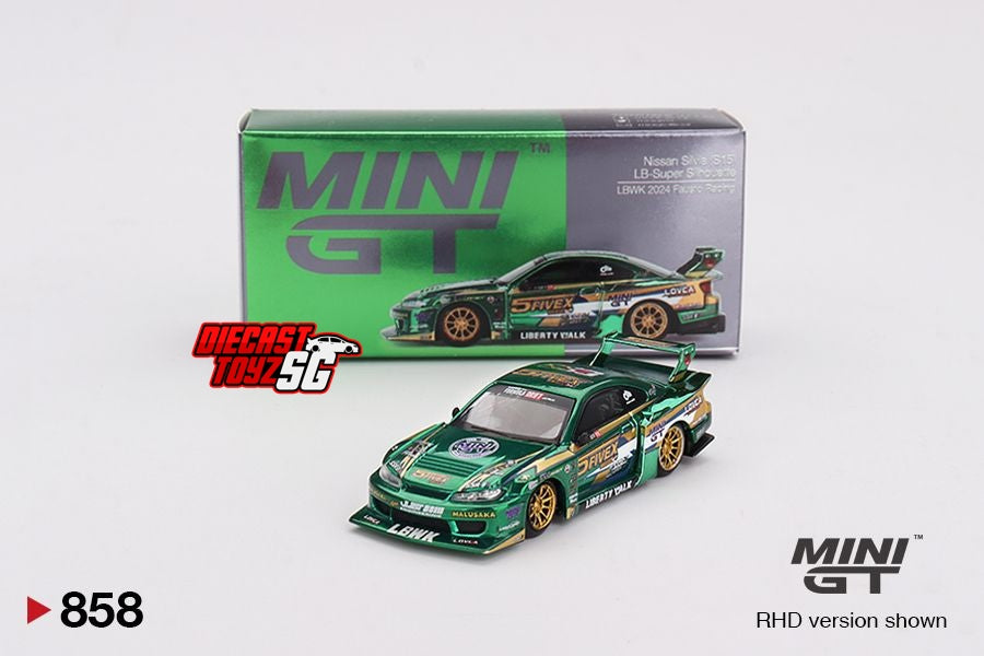 店舗良い LB-Super Nissan 1/64 #858 GT MINI Silhouette LBWK SILVIA S15 ミニカー