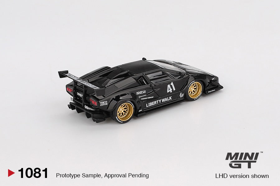 * PRE ORDER * MINI GT #1081 1/64 Lamborghini Countach LB-WORKS Black ( LHD )