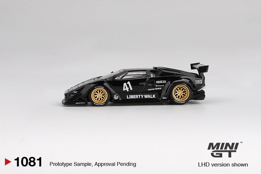 * PRE ORDER * MINI GT #1081 1/64 Lamborghini Countach LB-WORKS Black ( LHD )