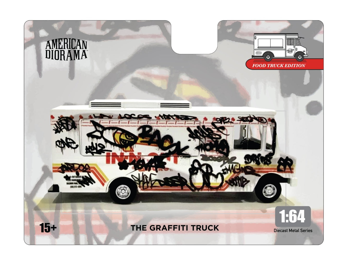 * PRE ORDER * AMERICAN DIORAMA 1/64 Food Truck series – Graffiti Style