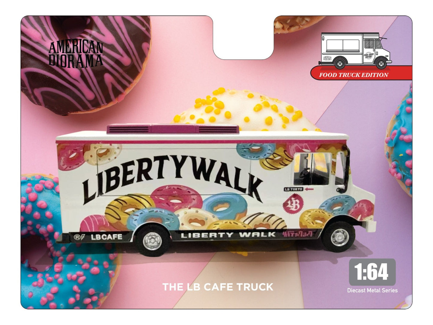 * PRE ORDER * AMERICAN DIORAMA 1/64 Food Truck series – LB Cafe