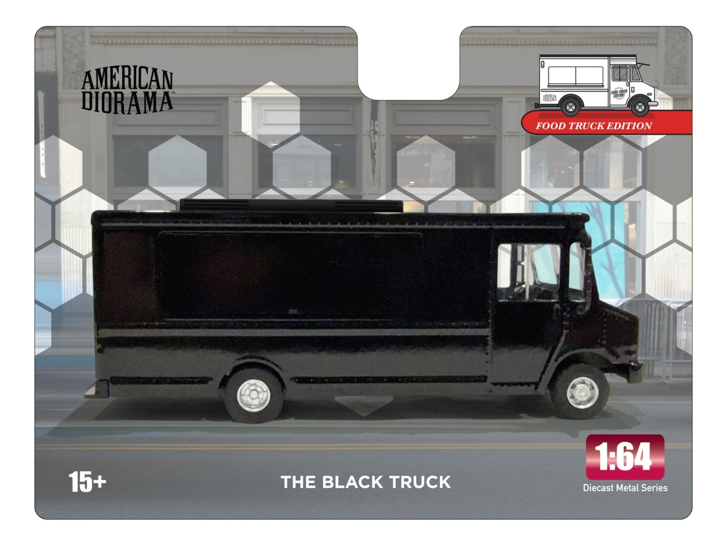 * PRE ORDER * AMERICAN DIORAMA 1/64 Food Truck series – The Black Truck
