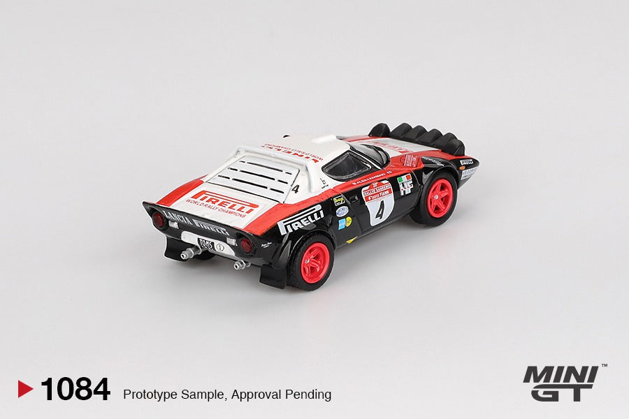 * PRE ORDER * MINI GT #1084 1/64 Lancia Stratos HF #4 1978 Rally Sanremo Winner ( LHD )