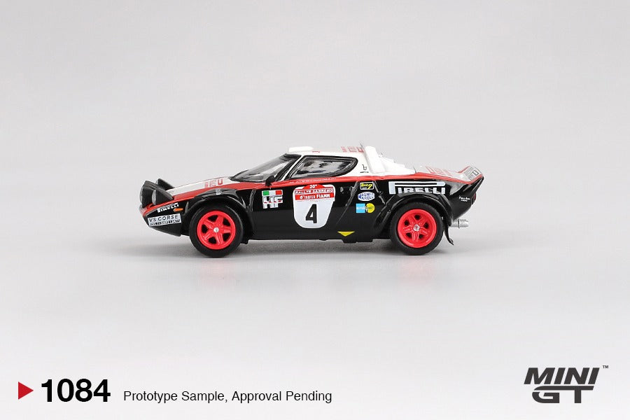 * PRE ORDER * MINI GT #1084 1/64 Lancia Stratos HF #4 1978 Rally Sanremo Winner ( LHD )