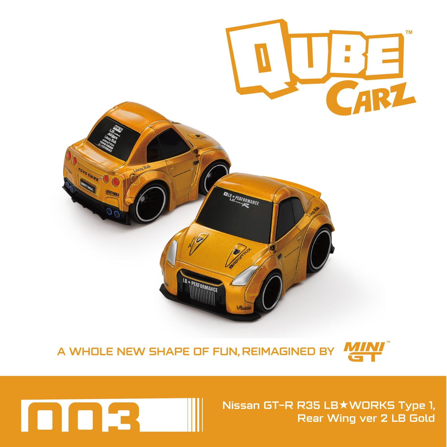* PRE ORDER * MINI GT QubeCarz Nissan Set ( Chance for Chase ) QZ00101-601 BL ( 6 Cars )