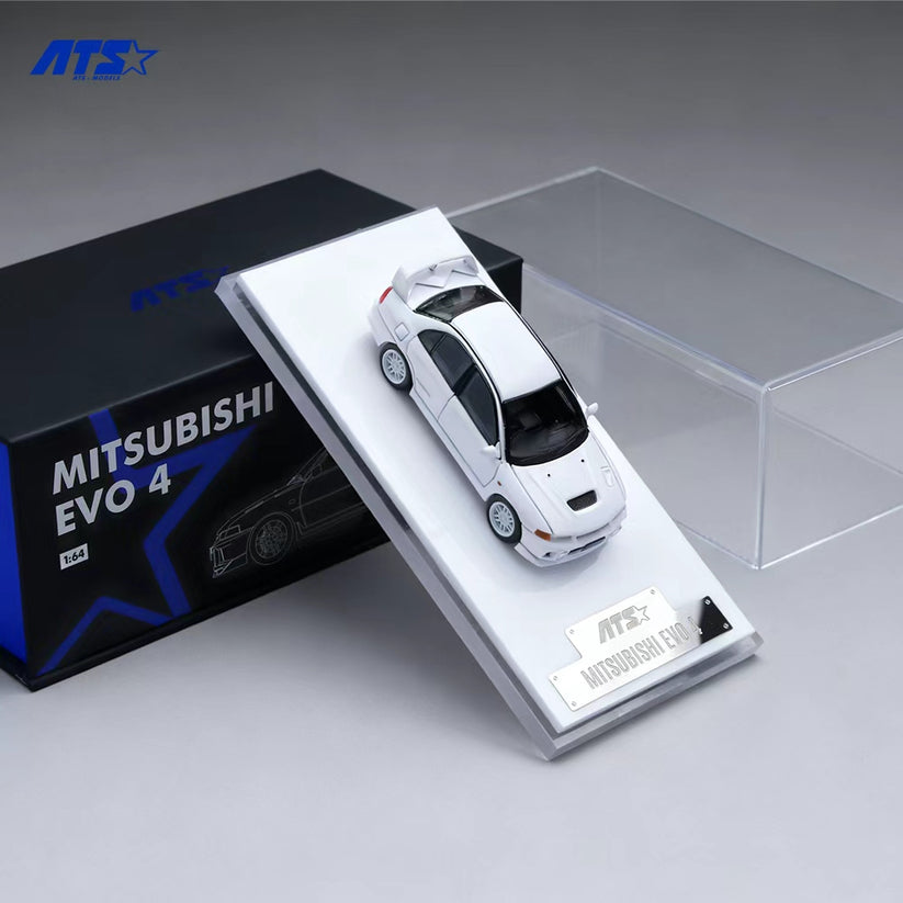ATS 1/64 MITSUBISHI LANCER EVOLUTION 4 WHITE - ATS881001