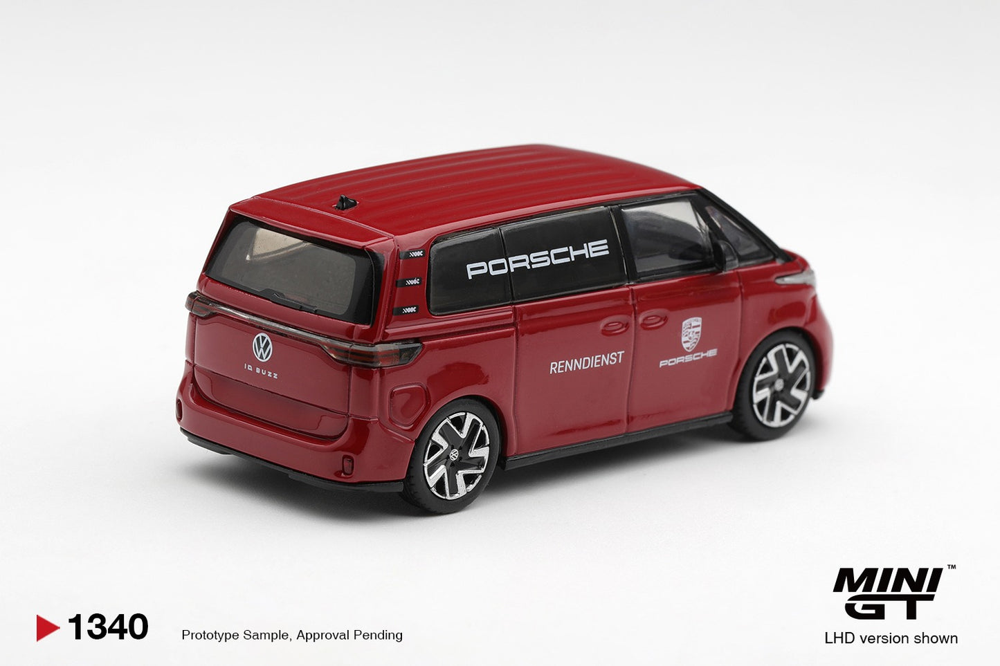 * PRE ORDER * MINI GT #1340 1/64 Volkswagen ID.Buzz Porsche Renndienst (LHD)