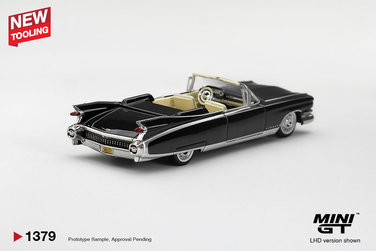 * PRE ORDER * MINI GT #1379 1/64 Cadillac Eldorado Biarritz 1959 Black (LHD)