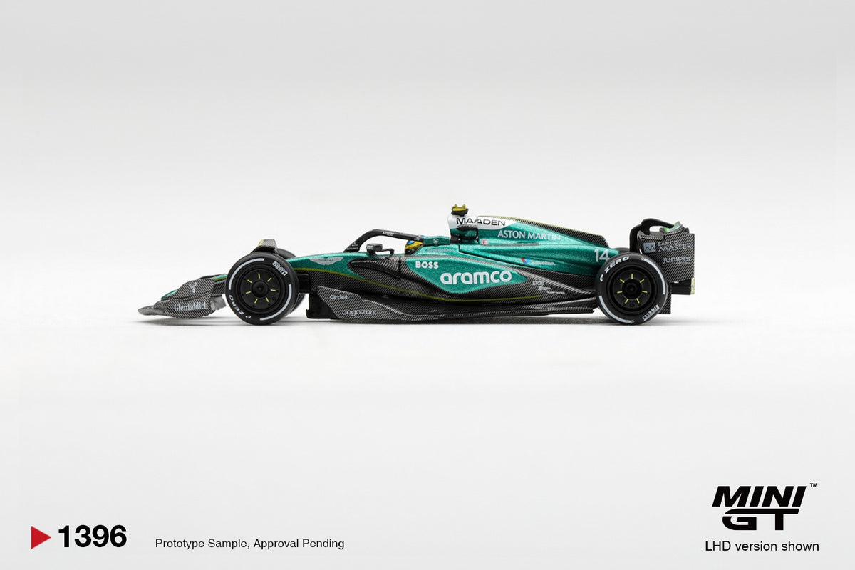 * PRE ORDER * MINI GT #1396 1/64 Aston Martin AMR24 #14 Fernando Alonso 2024 F1 2024 Las Vegas GP